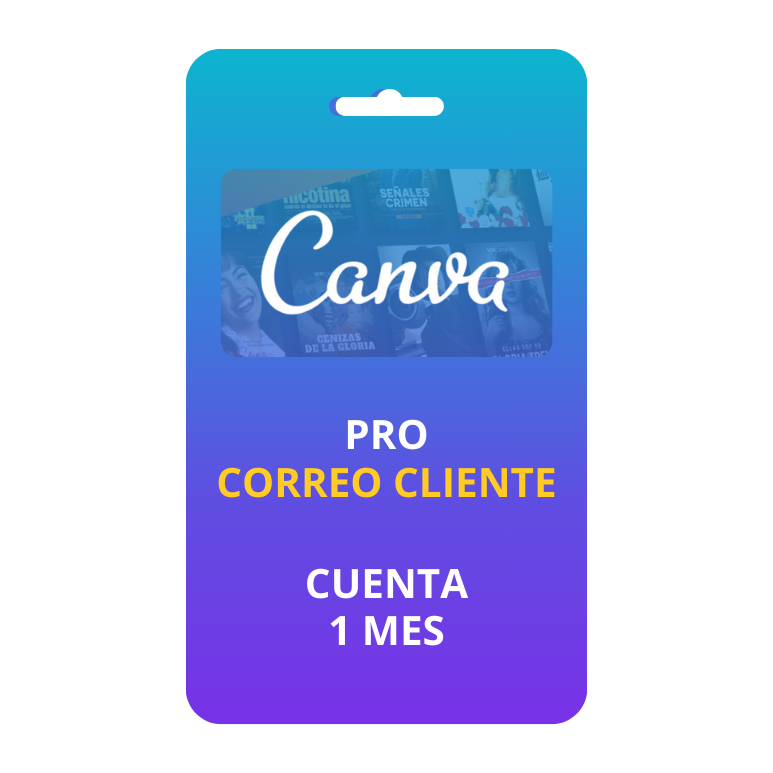 Canva correo cliente  1 mes